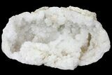 Quartz Crystal Filled Geode Section- Morocco #133698-1